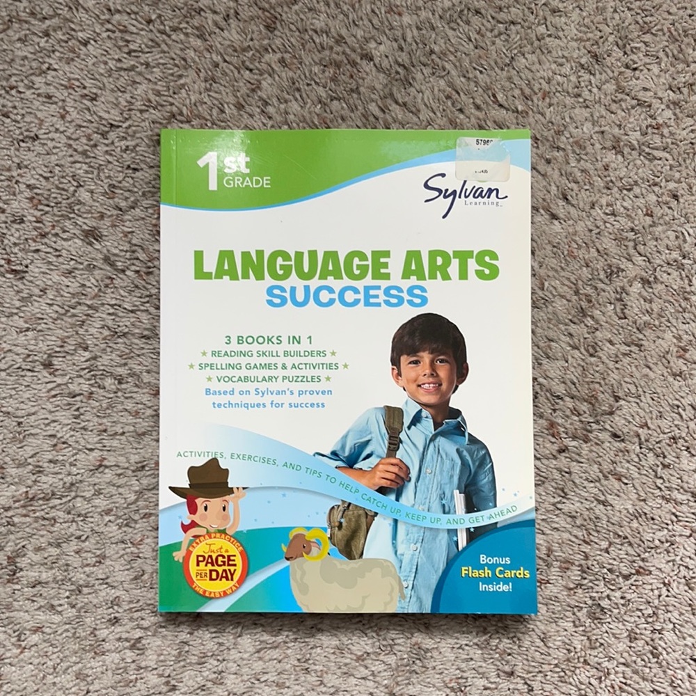 Sylvan 1st grade language arts workbook NEW